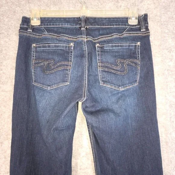 White House Black Market Women's Denim Jeans Slim Ankle Flat Front Blue Size 10R - Picture 8 of 10